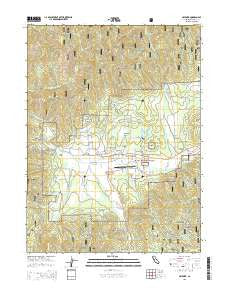 Hayfork California Current topographic map, 1:24000 scale, 7.5 X 7.5 Minute, Year 2015