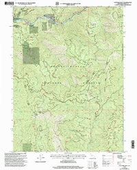 Hayfork Bally California Historical topographic map, 1:24000 scale, 7.5 X 7.5 Minute, Year 1998