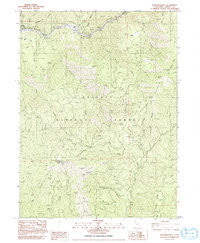 Hayfork Bally California Historical topographic map, 1:24000 scale, 7.5 X 7.5 Minute, Year 1982