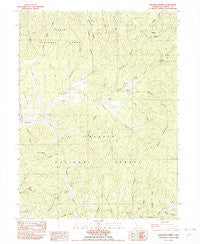 Hayfork Summit California Historical topographic map, 1:24000 scale, 7.5 X 7.5 Minute, Year 1982