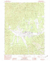 Hayfork California Historical topographic map, 1:24000 scale, 7.5 X 7.5 Minute, Year 1982