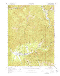 Hayfork California Historical topographic map, 1:62500 scale, 15 X 15 Minute, Year 1951