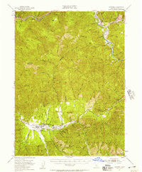 Hayfork California Historical topographic map, 1:62500 scale, 15 X 15 Minute, Year 1951