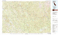 Hayfork California Historical topographic map, 1:100000 scale, 30 X 60 Minute, Year 1982