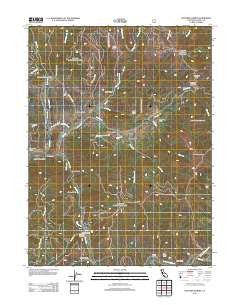 Hayfork Summit California Historical topographic map, 1:24000 scale, 7.5 X 7.5 Minute, Year 2012