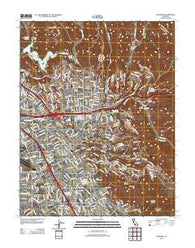 Hayward California Historical topographic map, 1:24000 scale, 7.5 X 7.5 Minute, Year 2012