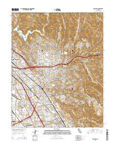 Hayward California Current topographic map, 1:24000 scale, 7.5 X 7.5 Minute, Year 2015
