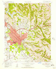 Hayward California Historical topographic map, 1:24000 scale, 7.5 X 7.5 Minute, Year 1947