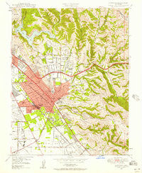 Hayward California Historical topographic map, 1:24000 scale, 7.5 X 7.5 Minute, Year 1947