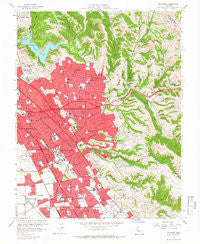 Hayward California Historical topographic map, 1:24000 scale, 7.5 X 7.5 Minute, Year 1959