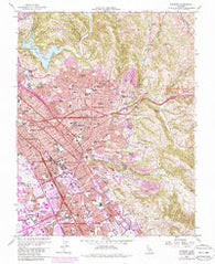 Hayward California Historical topographic map, 1:24000 scale, 7.5 X 7.5 Minute, Year 1959