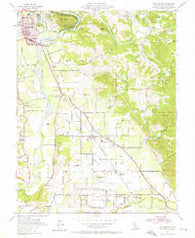 Healdsburg California Historical topographic map, 1:24000 scale, 7.5 X 7.5 Minute, Year 1955