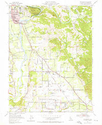 Healdsburg California Historical topographic map, 1:24000 scale, 7.5 X 7.5 Minute, Year 1955