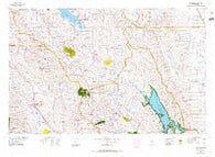 Healdsburg California Historical topographic map, 1:100000 scale, 30 X 60 Minute, Year 1972