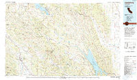 Healdsburg California Historical topographic map, 1:100000 scale, 30 X 60 Minute, Year 1972