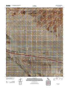 Hector California Historical topographic map, 1:24000 scale, 7.5 X 7.5 Minute, Year 2012