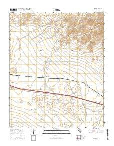 Hector California Current topographic map, 1:24000 scale, 7.5 X 7.5 Minute, Year 2015