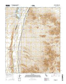 Helendale California Current topographic map, 1:24000 scale, 7.5 X 7.5 Minute, Year 2015