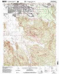 Hemet California Historical topographic map, 1:24000 scale, 7.5 X 7.5 Minute, Year 1996
