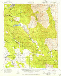 Hemet Reservoir California Historical topographic map, 1:62500 scale, 15 X 15 Minute, Year 1940