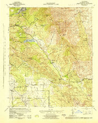 Hemet Reservoir California Historical topographic map, 1:62500 scale, 15 X 15 Minute, Year 1942
