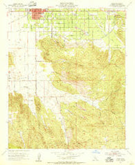 Hemet California Historical topographic map, 1:24000 scale, 7.5 X 7.5 Minute, Year 1953