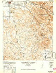 Hemet California Historical topographic map, 1:62500 scale, 15 X 15 Minute, Year 1942