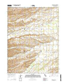 Henleyville California Current topographic map, 1:24000 scale, 7.5 X 7.5 Minute, Year 2015