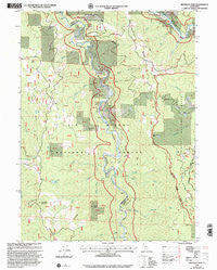 Hennessy Peak California Historical topographic map, 1:24000 scale, 7.5 X 7.5 Minute, Year 1997
