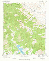 Hernandez Reservoir California Historical topographic map, 1:24000 scale, 7.5 X 7.5 Minute, Year 1969