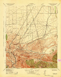 Hesperia California Historical topographic map, 1:62500 scale, 15 X 15 Minute, Year 1942