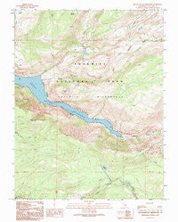 Hetch Hetchy Reservoir California Historical topographic map, 1:24000 scale, 7.5 X 7.5 Minute, Year 1992