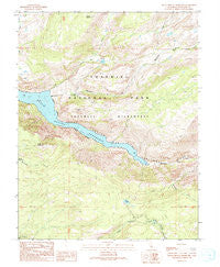 Hetch Hetchy Reservoir California Historical topographic map, 1:24000 scale, 7.5 X 7.5 Minute, Year 1990