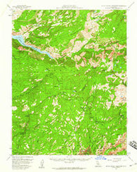 Hetch Hetchy Reservoir California Historical topographic map, 1:62500 scale, 15 X 15 Minute, Year 1956