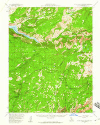 Hetch Hetchy Reservoir California Historical topographic map, 1:62500 scale, 15 X 15 Minute, Year 1956