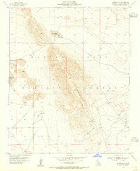Hidalgo Mtn California Historical topographic map, 1:24000 scale, 7.5 X 7.5 Minute, Year 1954