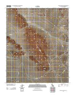 Hidalgo Mountain California Historical topographic map, 1:24000 scale, 7.5 X 7.5 Minute, Year 2012