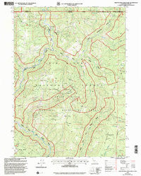 High Plateau Mountain California Historical topographic map, 1:24000 scale, 7.5 X 7.5 Minute, Year 1997