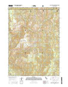 High Plateau Mountain California Current topographic map, 1:24000 scale, 7.5 X 7.5 Minute, Year 2015