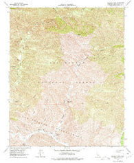 Hildreth Peak California Historical topographic map, 1:24000 scale, 7.5 X 7.5 Minute, Year 1964