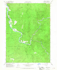 Hiouchi California Historical topographic map, 1:24000 scale, 7.5 X 7.5 Minute, Year 1966