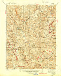 Hoaglin California Historical topographic map, 1:125000 scale, 30 X 30 Minute, Year 1935