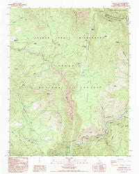 Hockett Peak California Historical topographic map, 1:24000 scale, 7.5 X 7.5 Minute, Year 1993