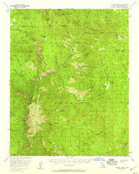 Hockett Peak California Historical topographic map, 1:62500 scale, 15 X 15 Minute, Year 1956
