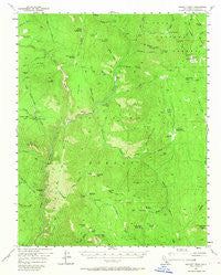 Hockett Peak California Historical topographic map, 1:62500 scale, 15 X 15 Minute, Year 1956