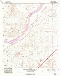 Hodge California Historical topographic map, 1:24000 scale, 7.5 X 7.5 Minute, Year 1971
