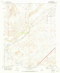 Hodge California Historical topographic map, 1:24000 scale, 7.5 X 7.5 Minute, Year 1971