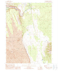 Hogback Ridge California Historical topographic map, 1:24000 scale, 7.5 X 7.5 Minute, Year 1990