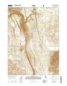 Hogback Ridge California Current topographic map, 1:24000 scale, 7.5 X 7.5 Minute, Year 2015