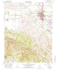 Hollister California Historical topographic map, 1:24000 scale, 7.5 X 7.5 Minute, Year 1955